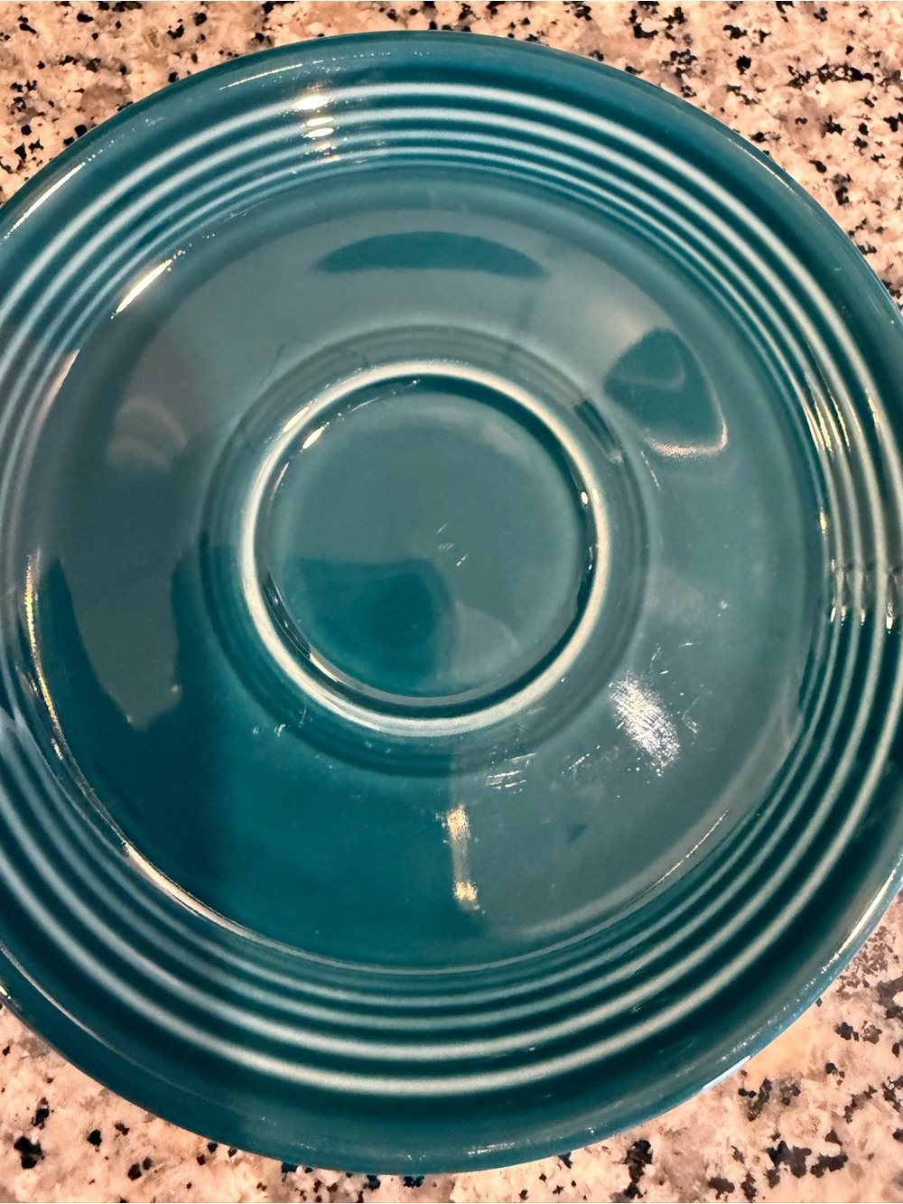 Fiesta Homer Laughlin Juniper green/Teal saucer - Picture 2 of 3